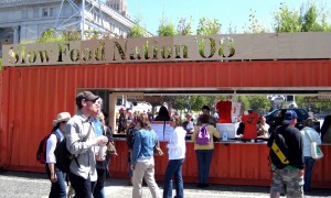 Information booth at Slow Food Nation - San Francisco, USA Information booth at Slow Food Nation farmers market