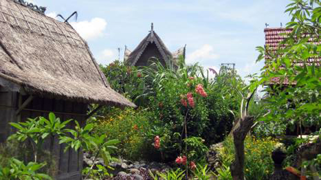 Traditional Indonesian bungalows at Desa Seni - Seminyak, Bali, Indonesia Desa Seni is a collection of restored traditional Indonesian bungalows