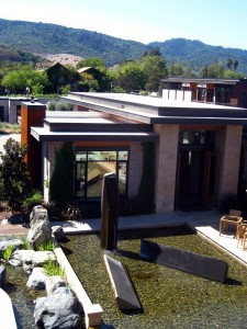 From the pool deck, the Mayacamas mountains From the pool deck of Bardessono, the Mayacamas mountains