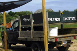 Farm Institute truck - Martha's Vineyard, Cape Cod, Massachusetts, USA Farm Institute truck on Martha's Vineyard, Cape Cod, Massachusetts, USA