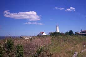 Saybrook Breakwater Lighthouse - Old Saybrook, Connecticut, USA Historic Saybrook Breakwater Lighthouse in Old Saybrook, Connecticut, USA