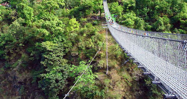 Suspension bridge to The Last Resort - Nepal Suspension bridge to The Last Resort - Nepal