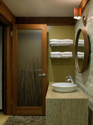 Bathroom, Glen Oak Big Sur - Big Sur, California USA Bathroom at Glen Oak Big Sur in Big Sur, California USA