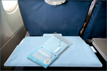 Air Travel Health Products, Eco Tray Table Cover, Green Air Travel