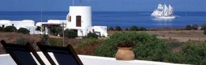 View from Ecoxenia on Santorini, Greece