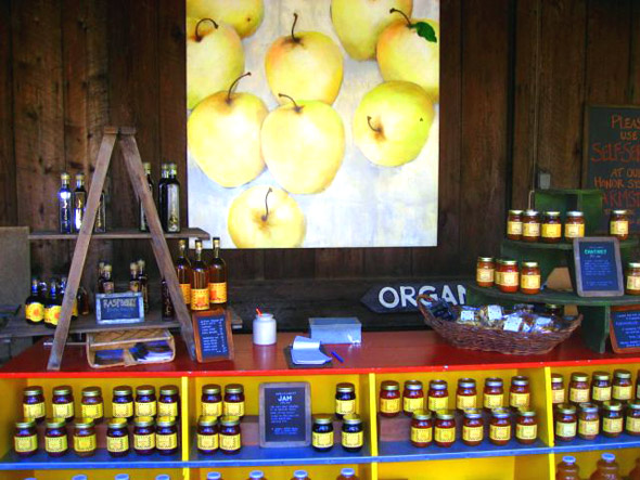 Farmstand, The Apple Farm in the Anderson Valley, America's greenest wine country