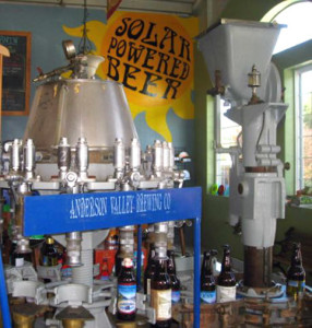 Solar-powered beer, Anderson Valley Brewing Company in the Anderson Valley, America's greenest wine country