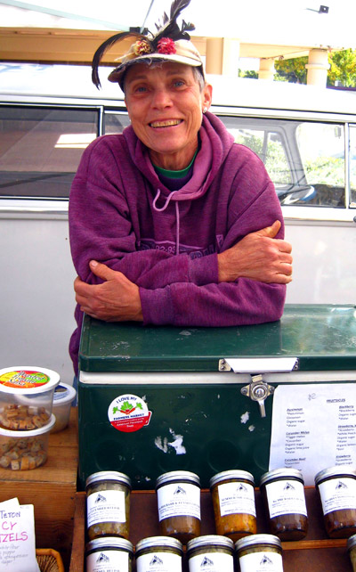 Vendor at the Ukiah Farmers Market - Ukiah, Calif., USA
