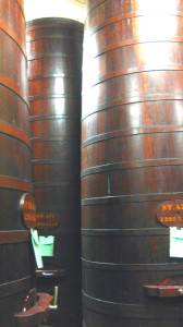 Old growth redwood aging barrels, Parducci Wine Cellars - Ukiah, Calif., USA