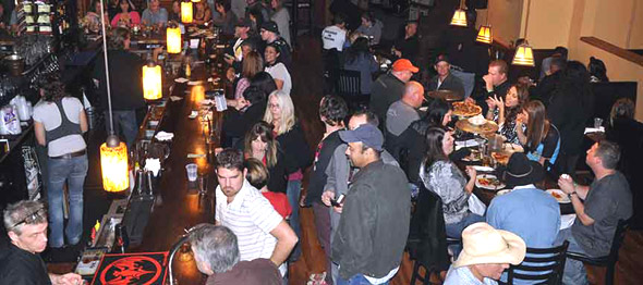 Busy night at Ukiah Brewing Company - Ukiah, Calif., USA